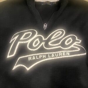 Ralph Lauren Black and White Polo Sweater